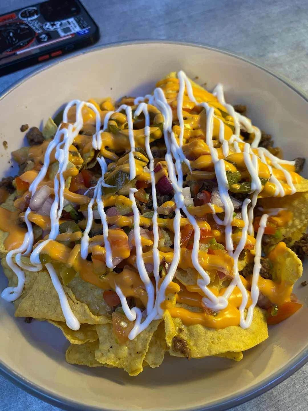 Beef nachos