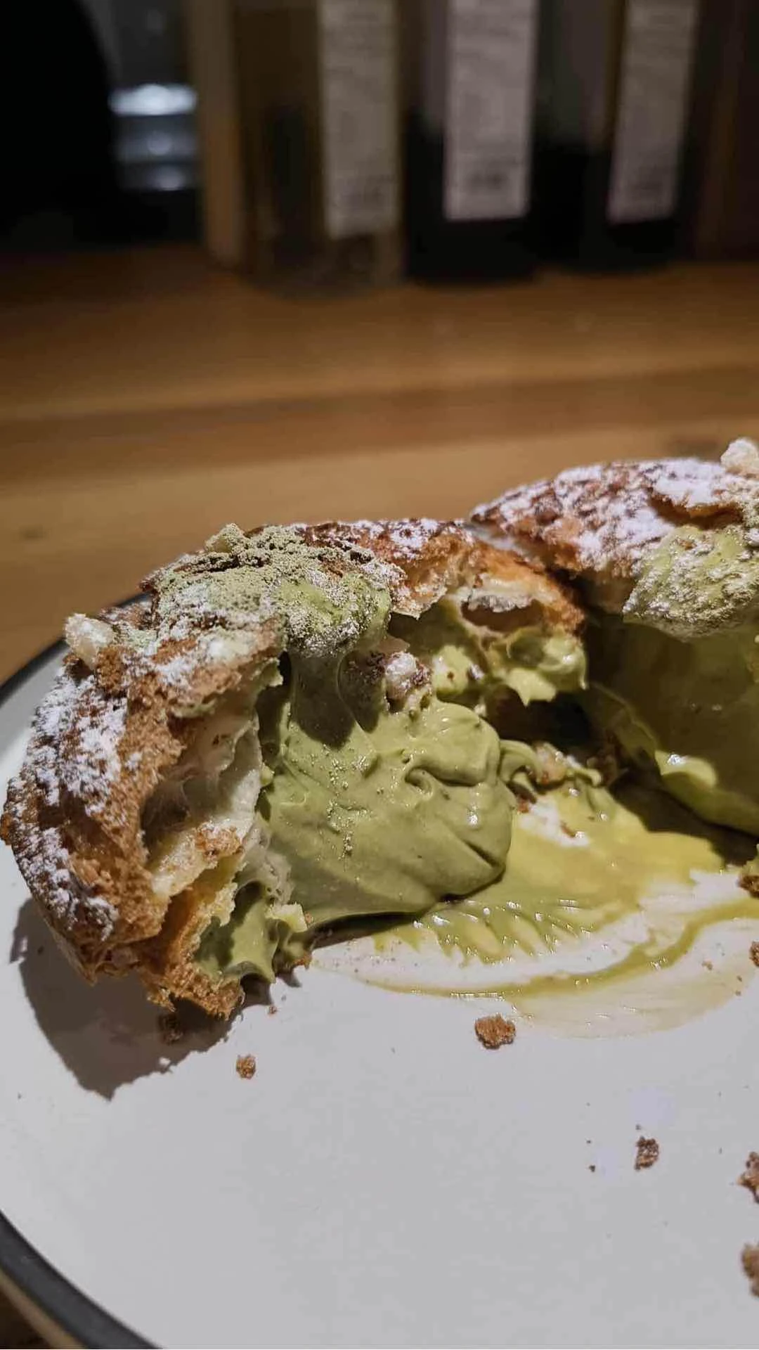 Matcha Cream Puff