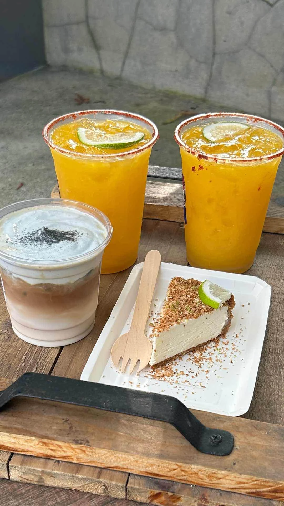 Juice and coffee