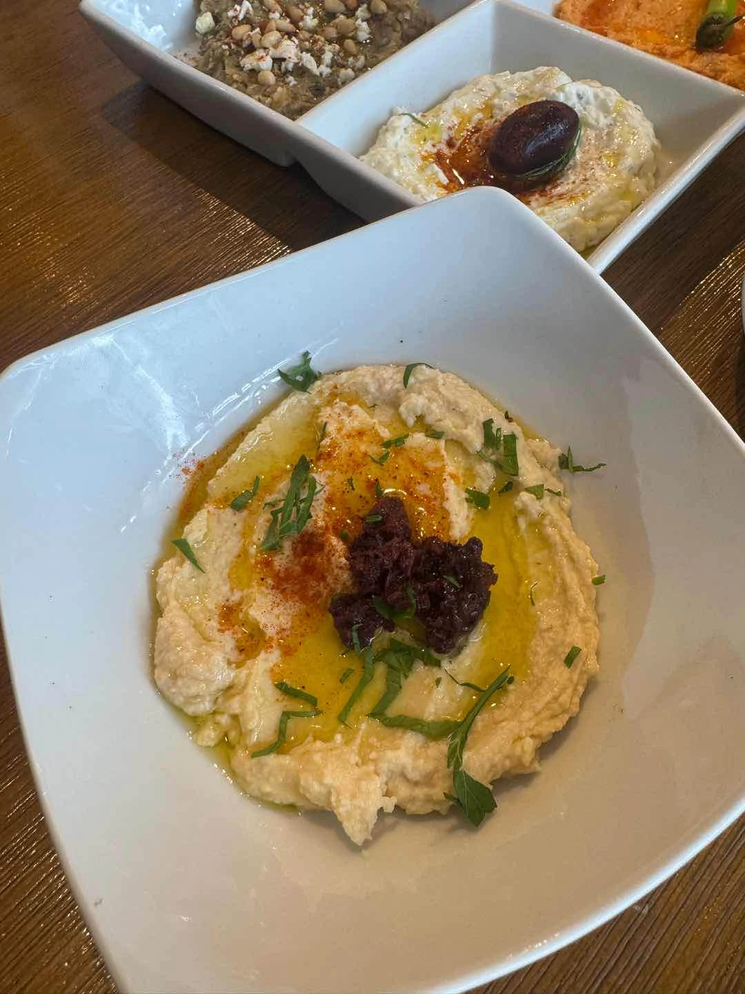 Hummus (from 5 dip sampler) of Cyma Greek Taverna