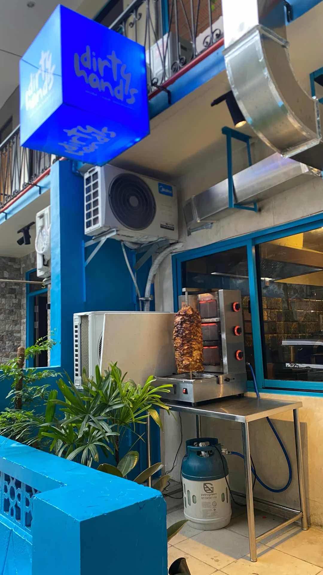 What you will see outside their shop