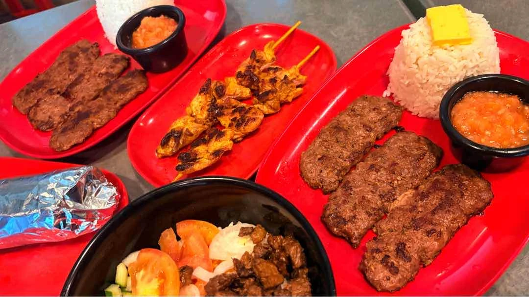 Beef Shawarma, Moussaka Melt, Beef and Chicken Kebab