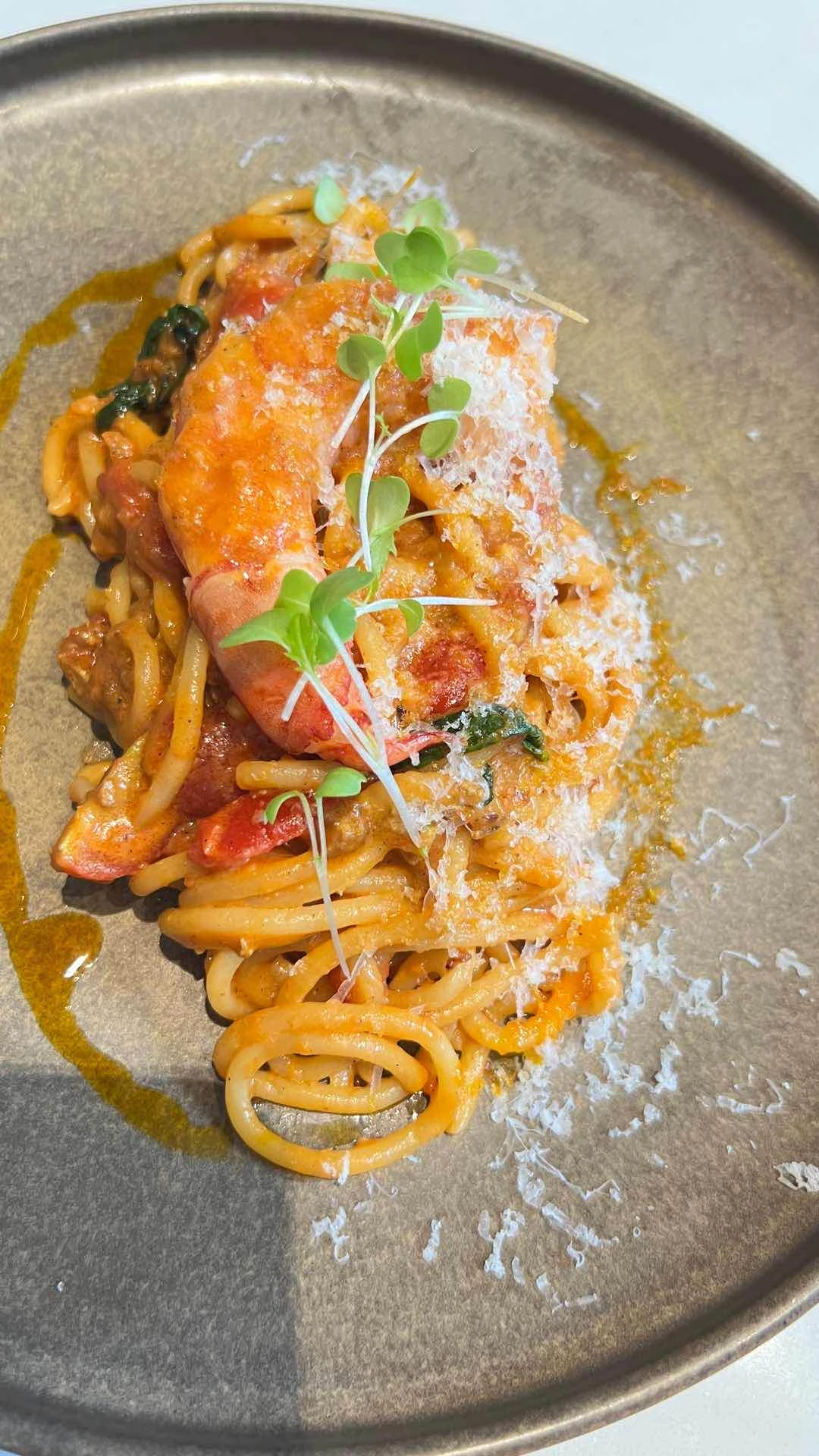 Mains: Tiger Prawn Pasta