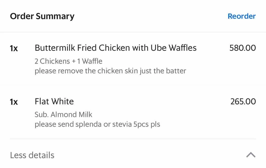 Ordered via Grab of The Fat Seed Cafe + Roastery