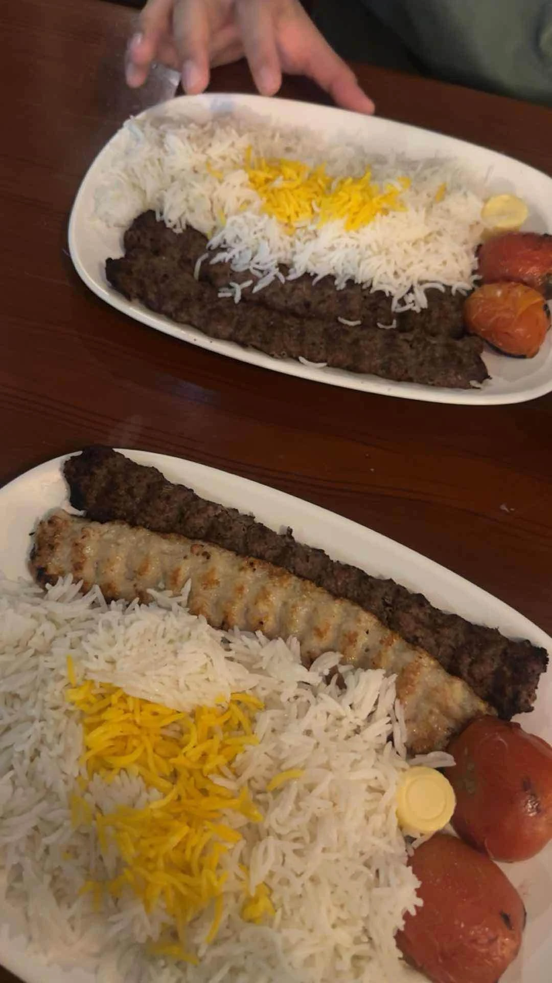 mixed kebab and beef kebab