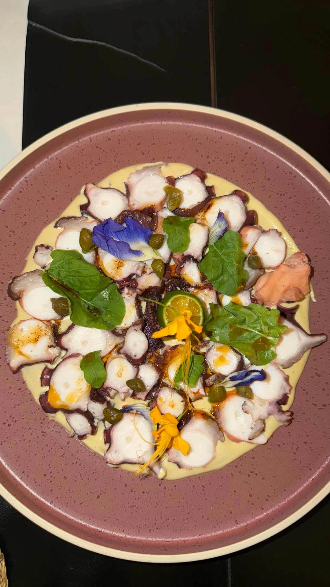 Octopus carpaccio