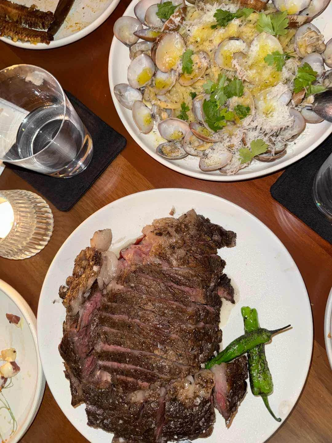 steak + vongole of SEVA