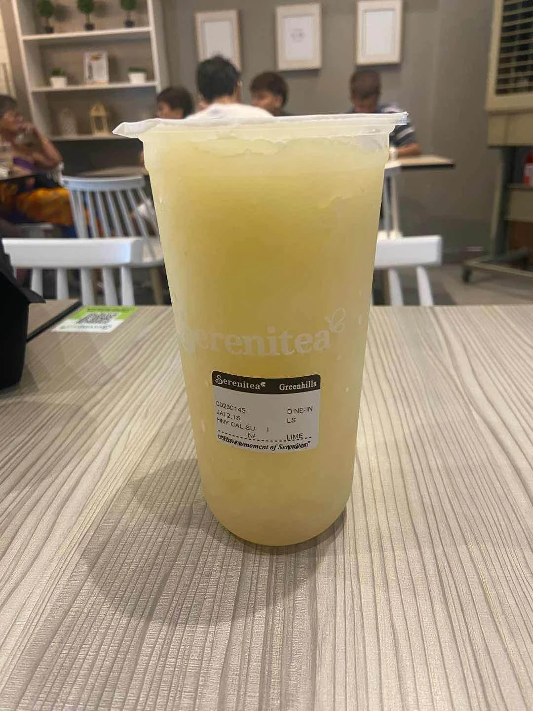 Honey calamansi slush