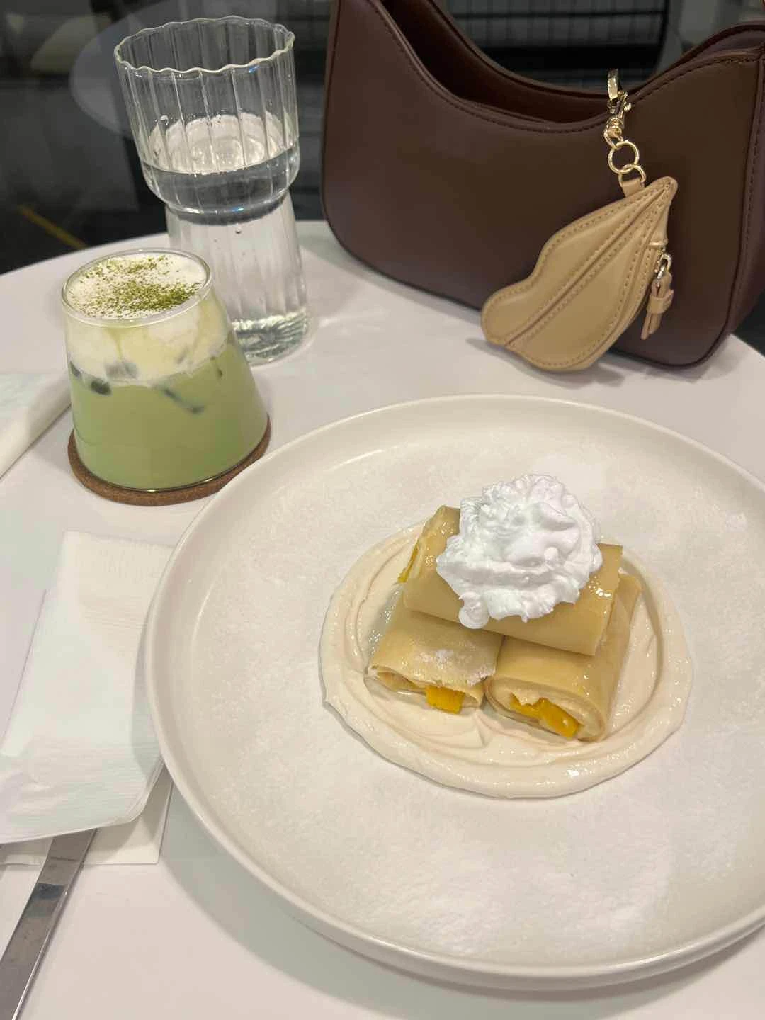 Cloud Matcha and Mango Crepe