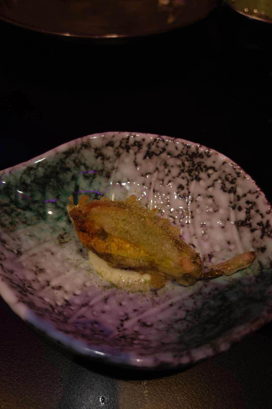 squash flower tempura