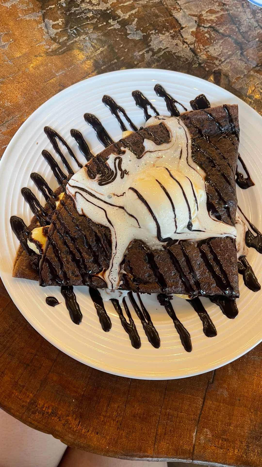 Banana Brownie Chocolate Crepe