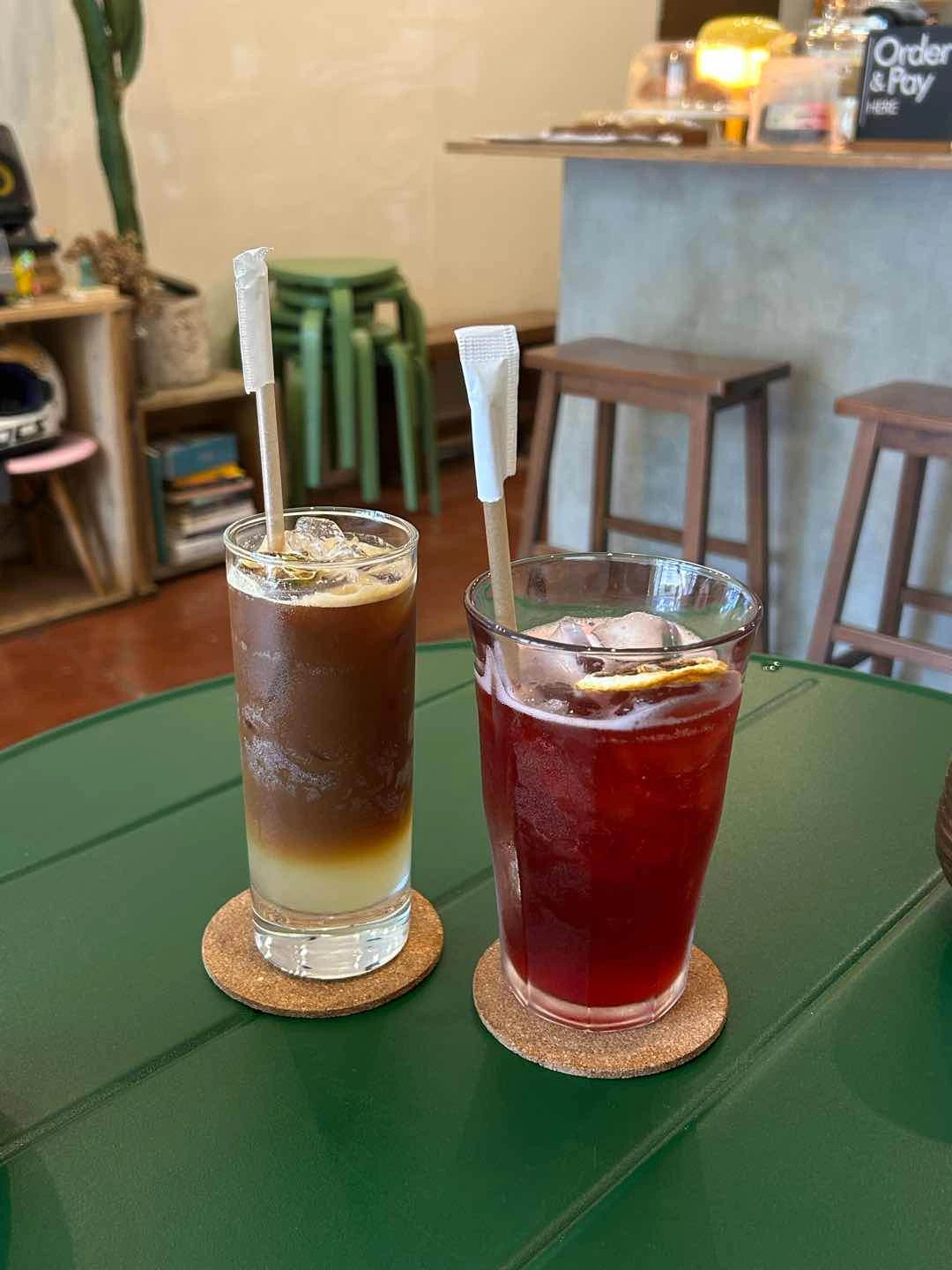 Calamansi Espresso Tonic & Hibiscus Iced Tea
