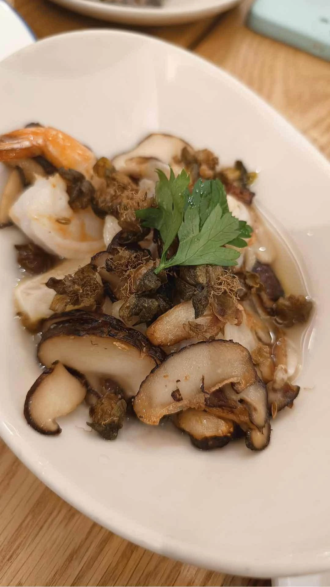 Shrimp, Mushroom & Fennel