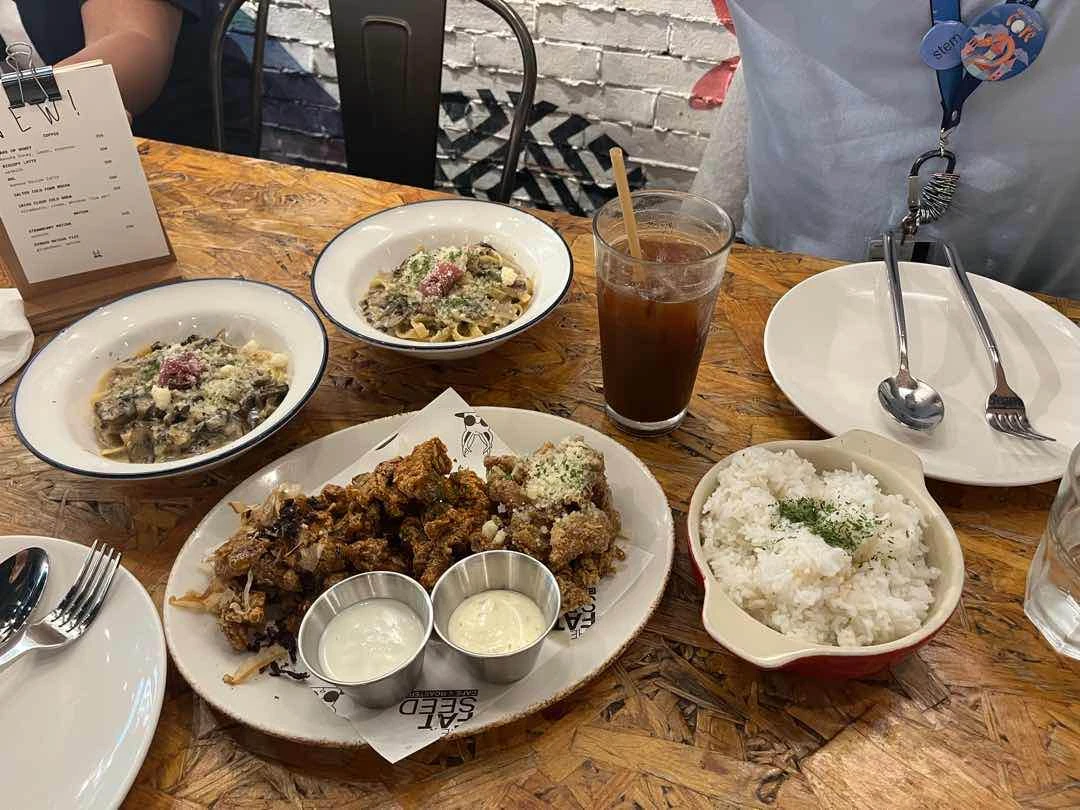 truffle pasta, wing sampler