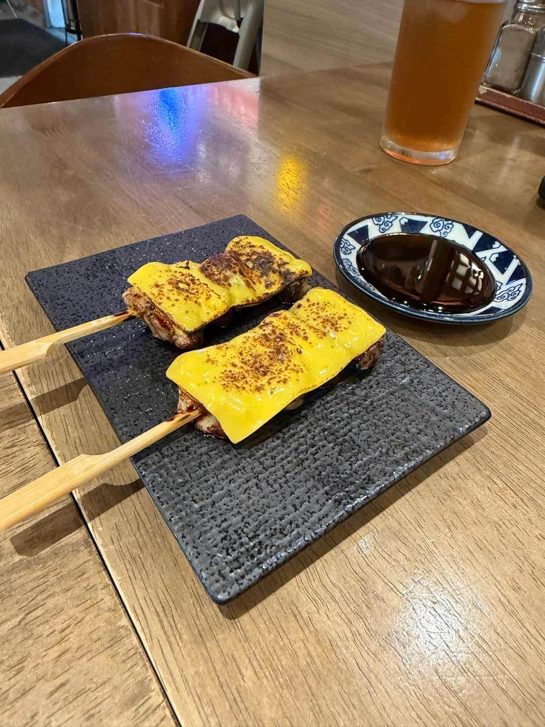cheese chicken thigh kushiyaki