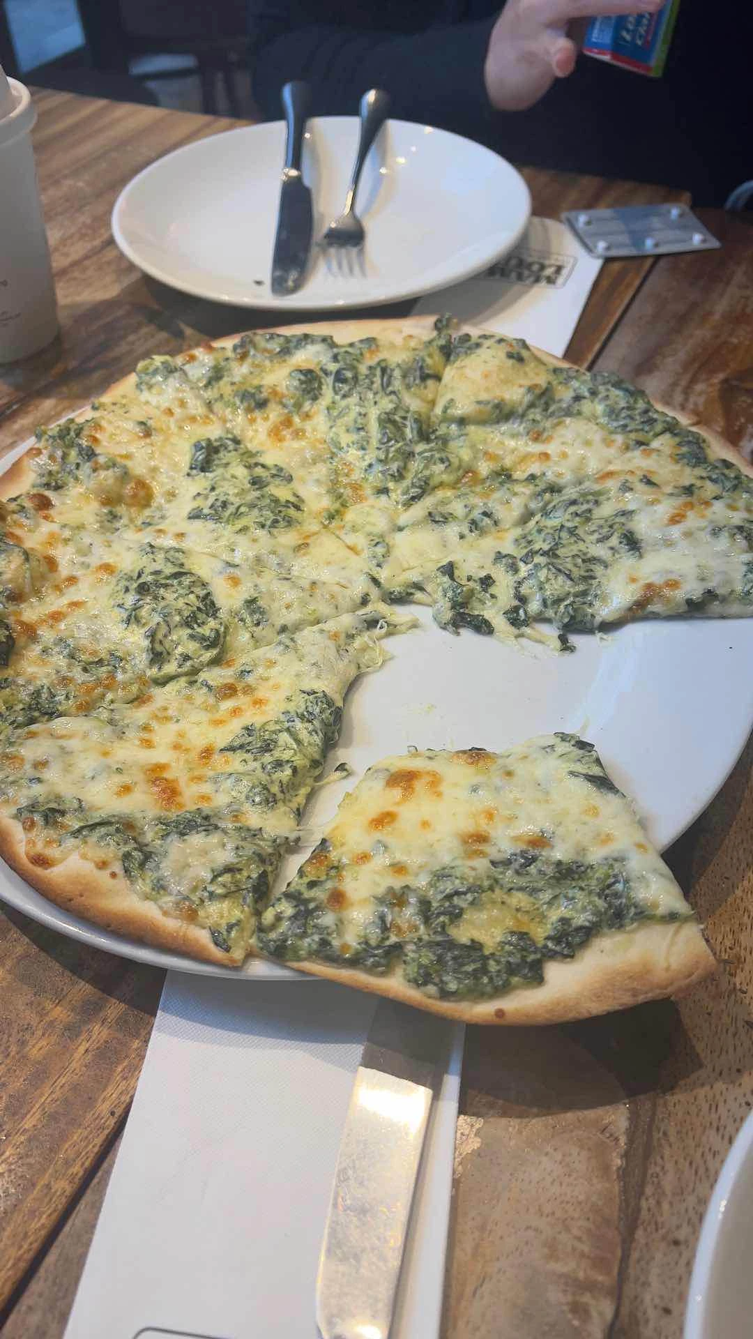 Spinach & Goat’s Cheese Pizza