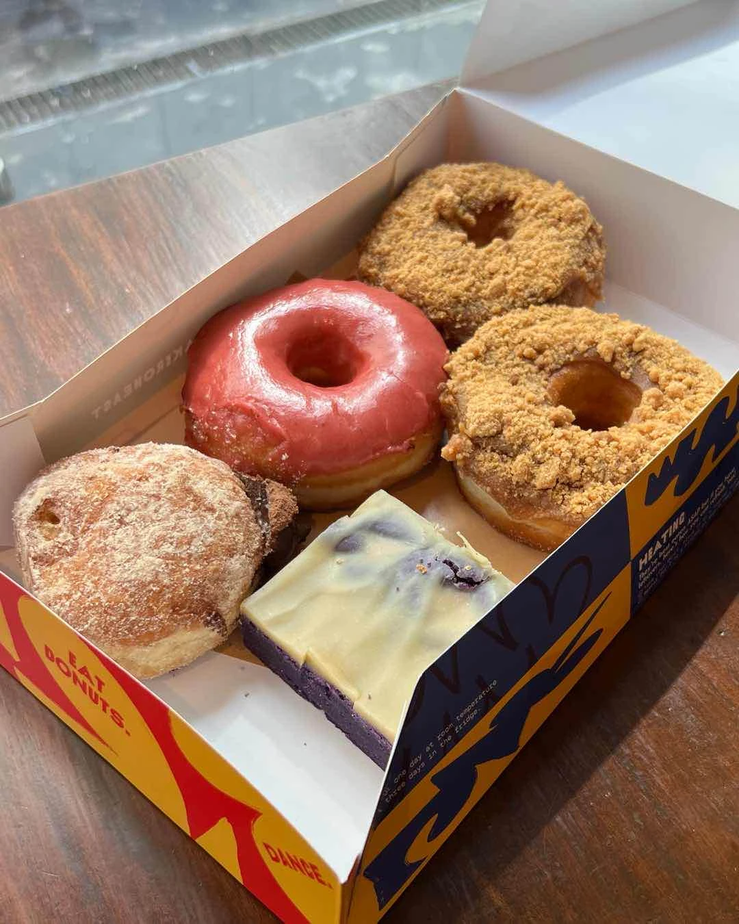 PB Kinako, Strawberry Hibiscus, Seoul Milo Dino, and Ube Tahini