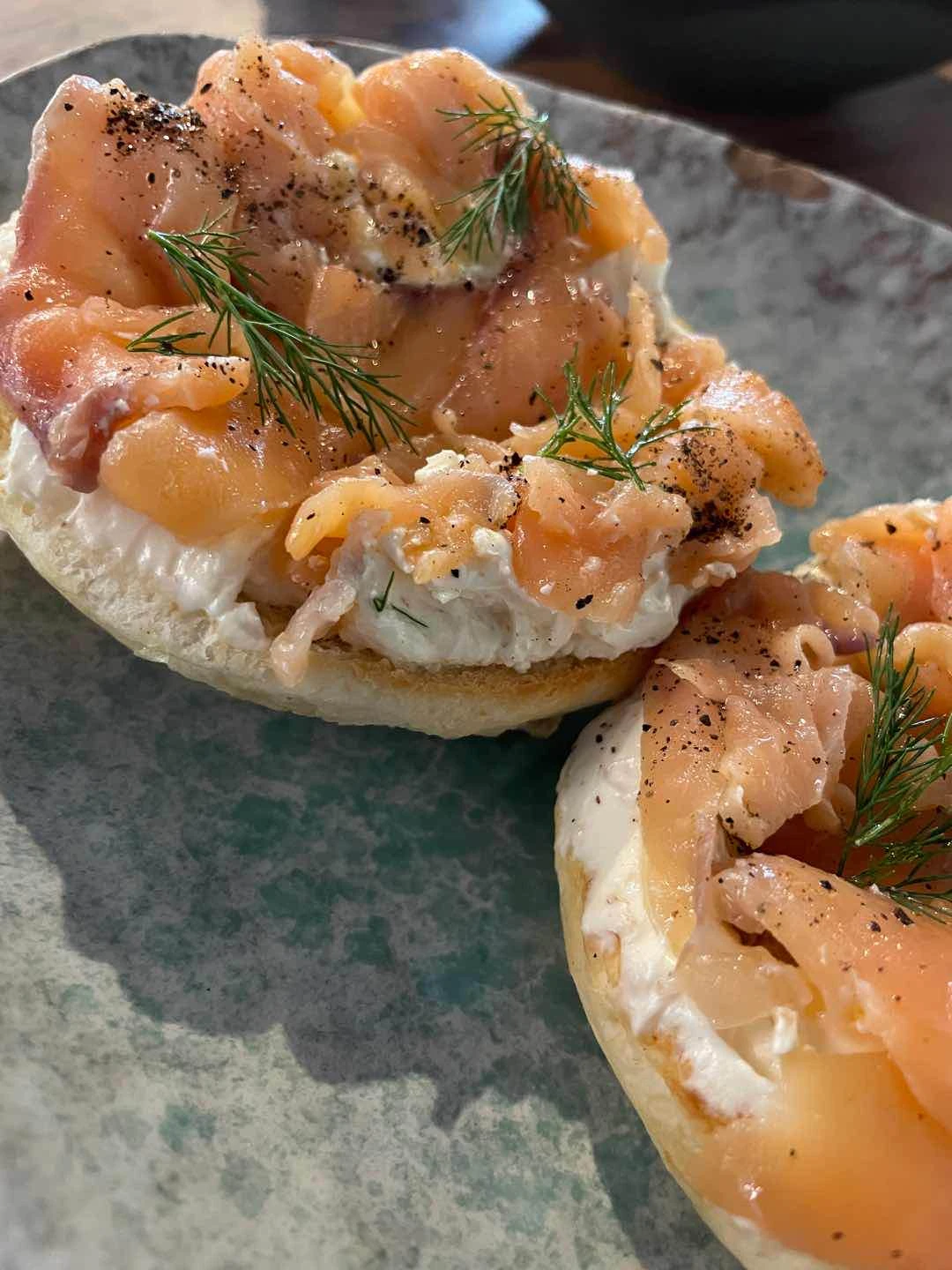 Salmon Gravlax Schmear