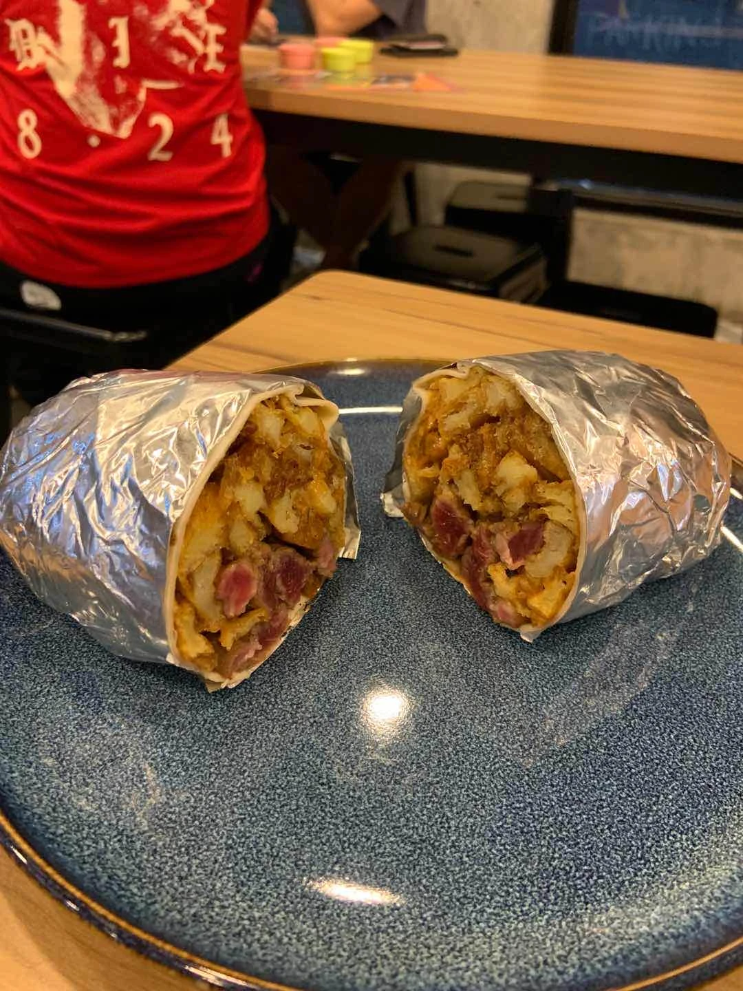 Steak and fries burrito