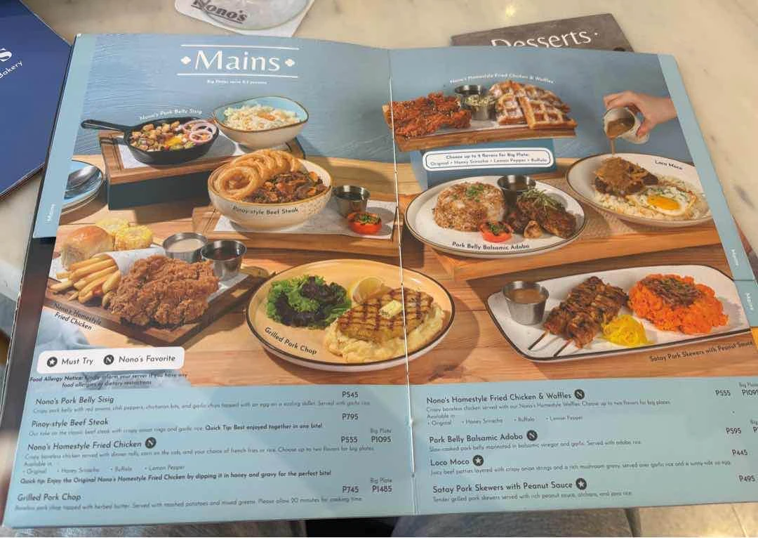 love the visuals of their menu!!!