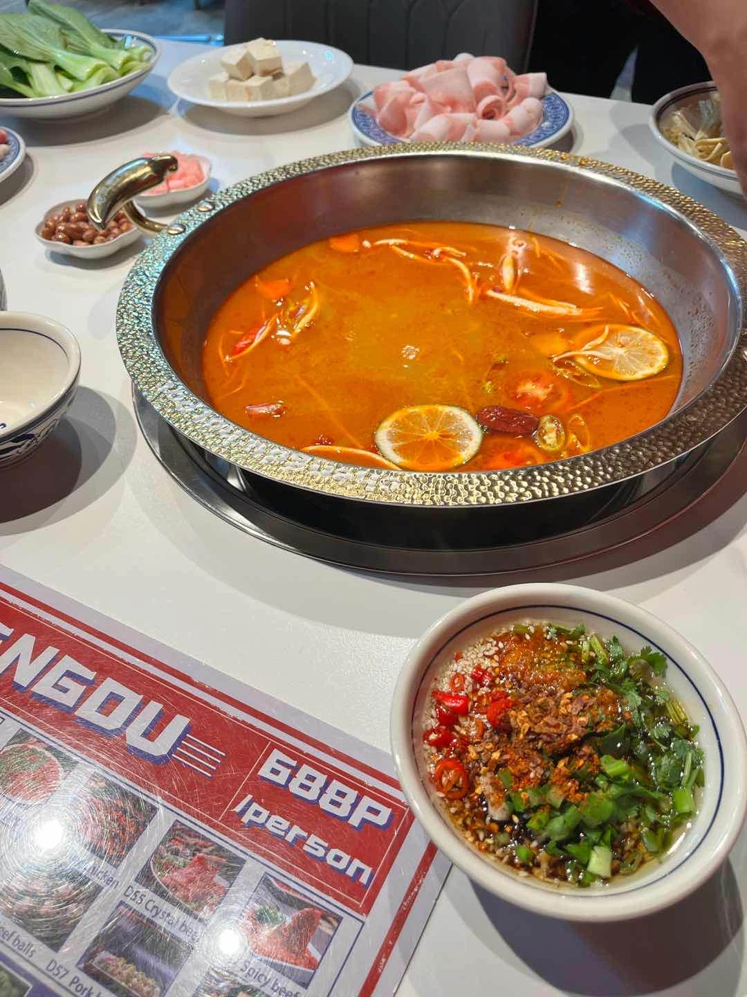 tom yum buffet of Cheng Du Hot Pot