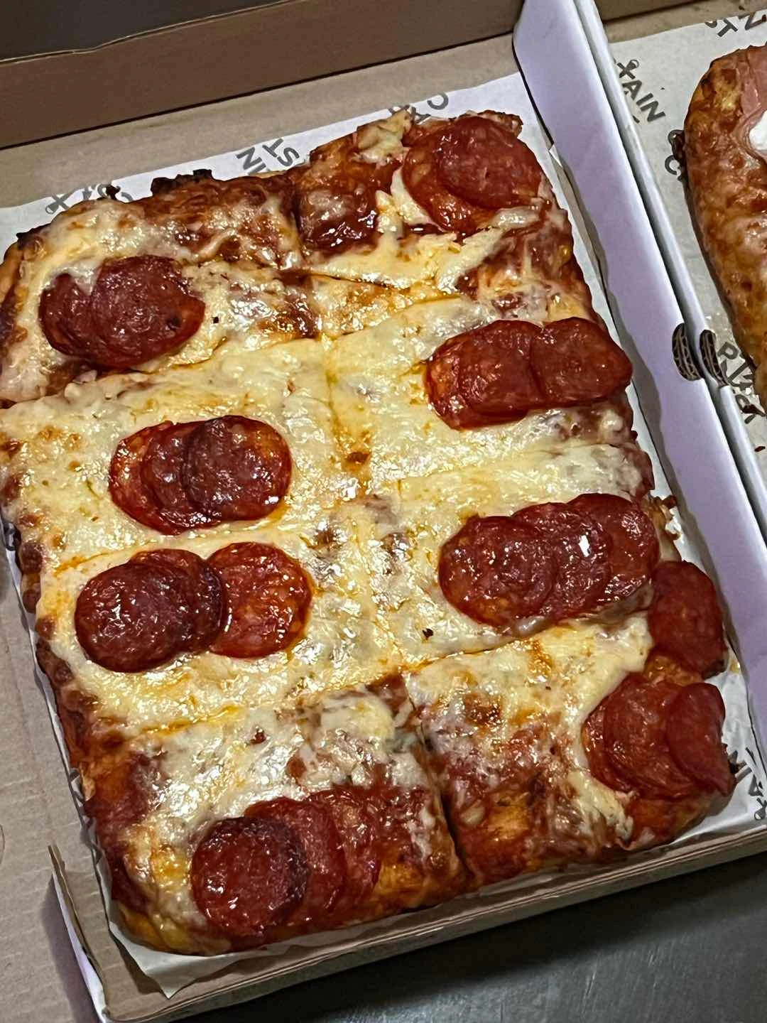 Pepperoni Detroit Style