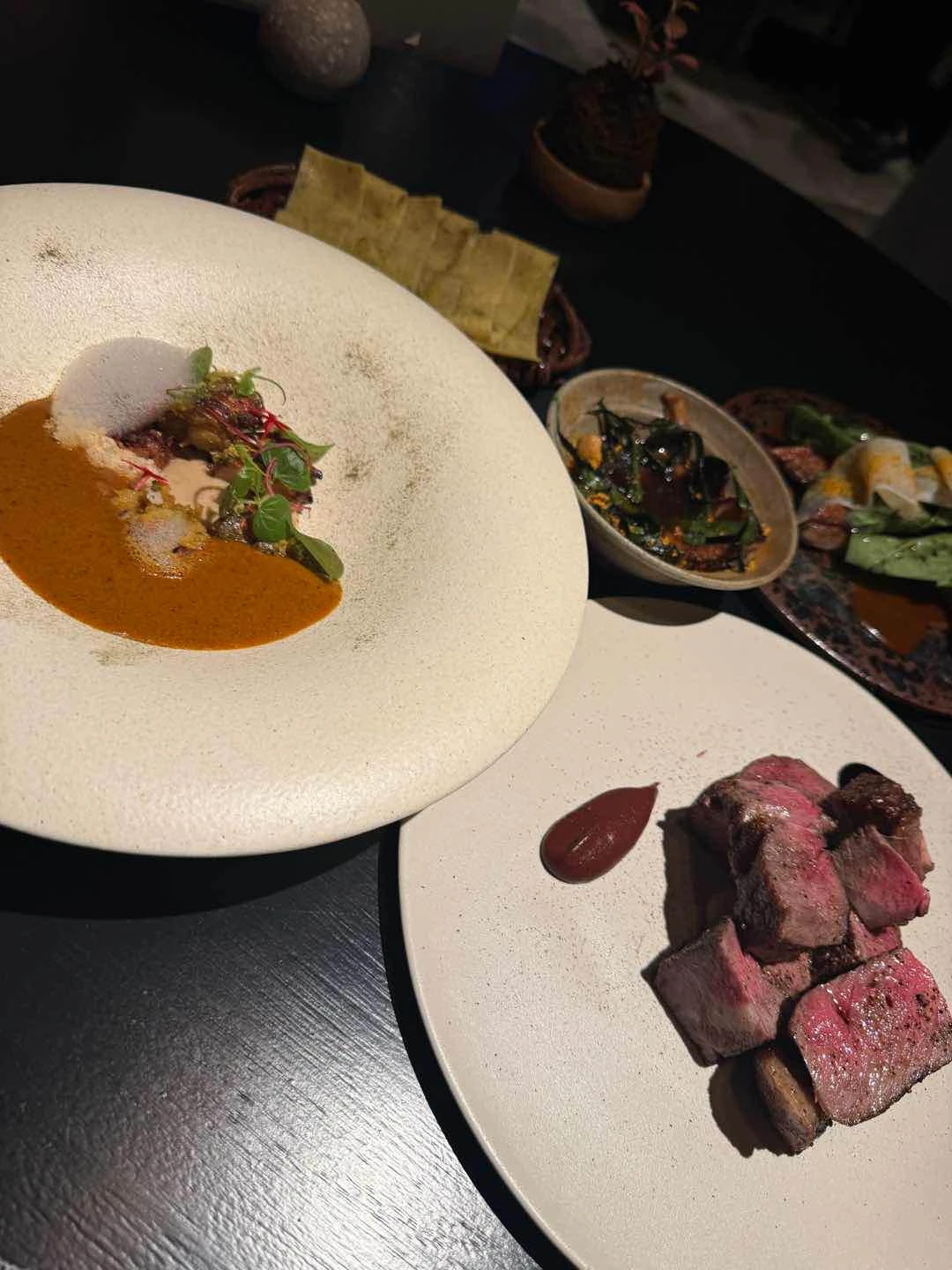 Lobster, Guinea Fowl, Ribeye