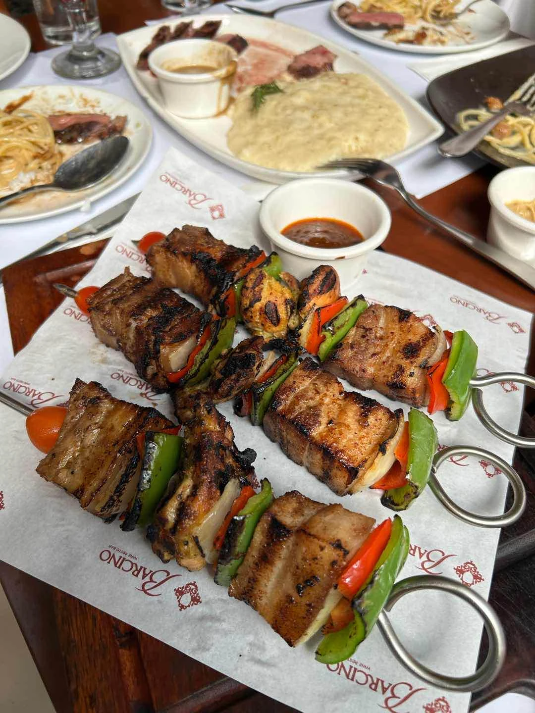 Brocheta de Cerdo y Pollo