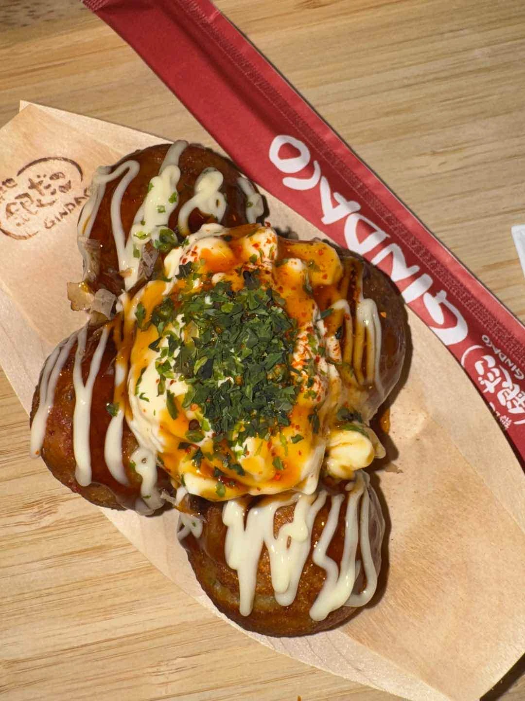 takoyaki with egg