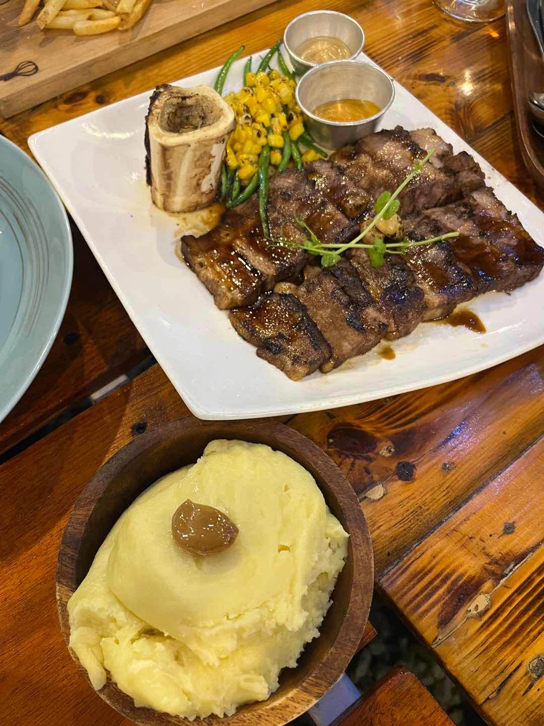 Sous Vide Garlic Infused Baka & Mashed Potato