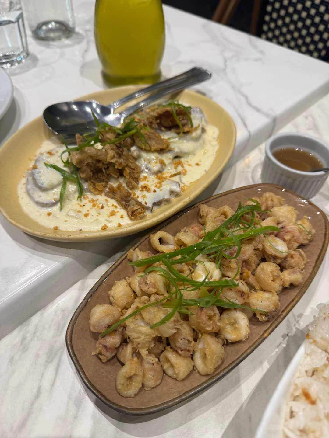 Truffle Lengua and Chipirones