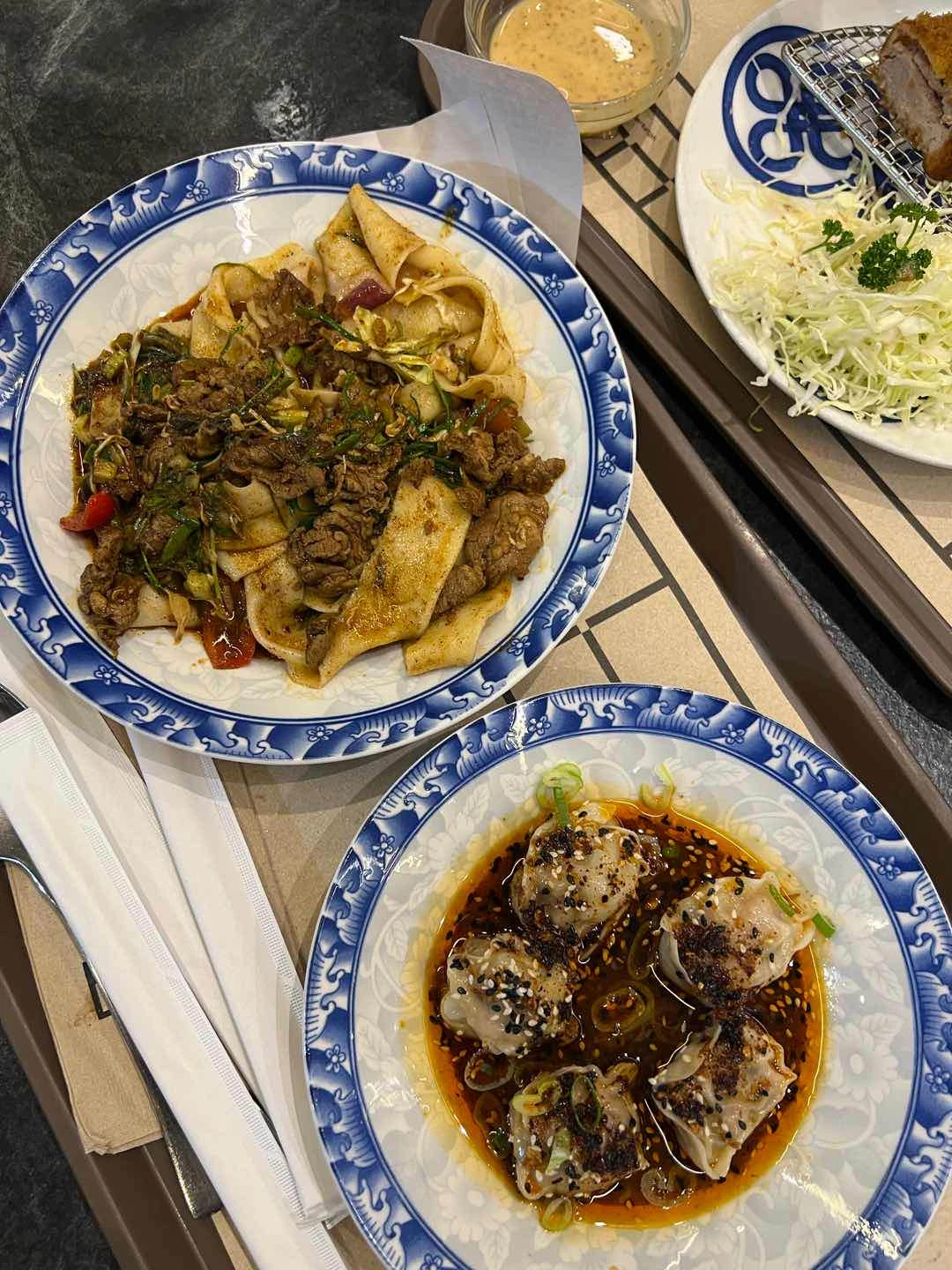 lamb dry noods and dumplings