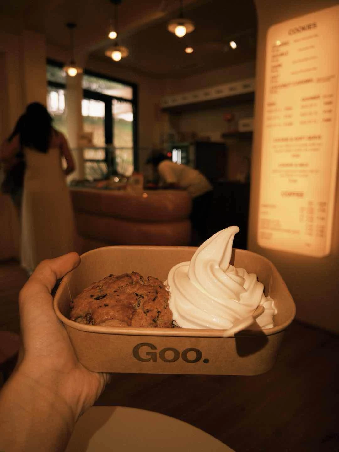 double + vanilla soft serve!