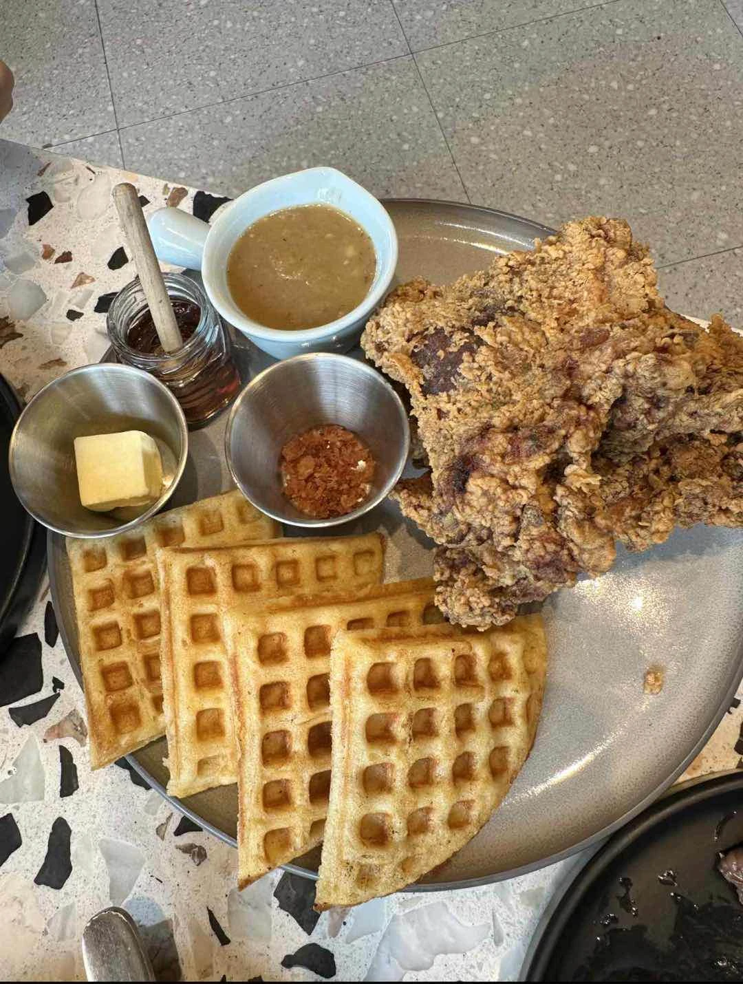 Chicken waffles