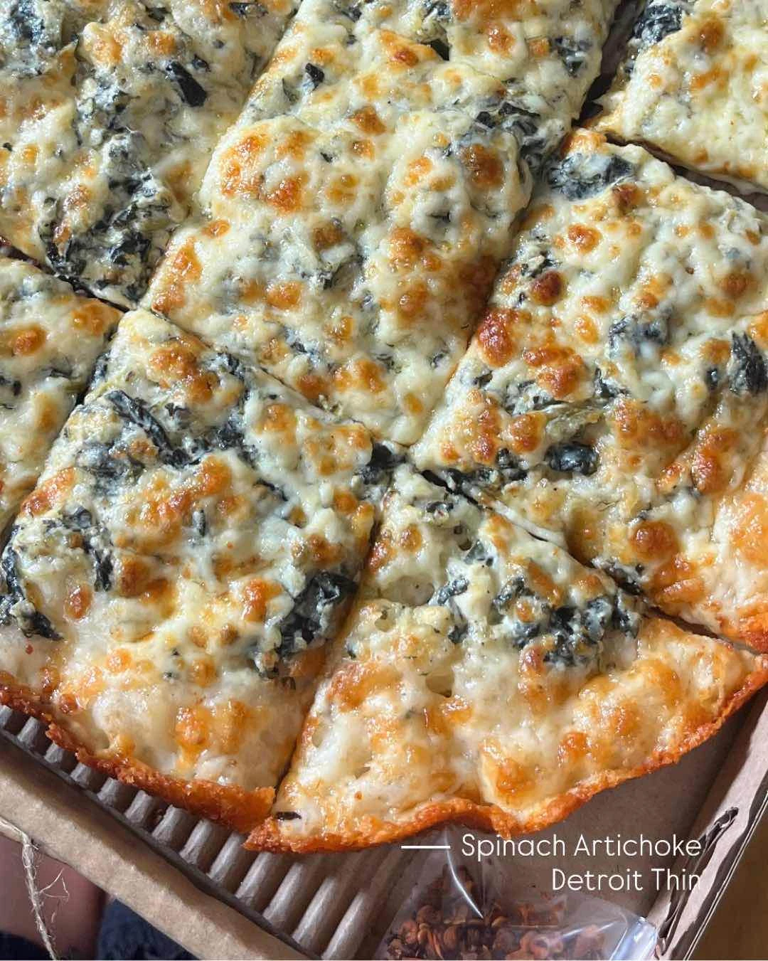 Spinach Artichoke Detroit Thin