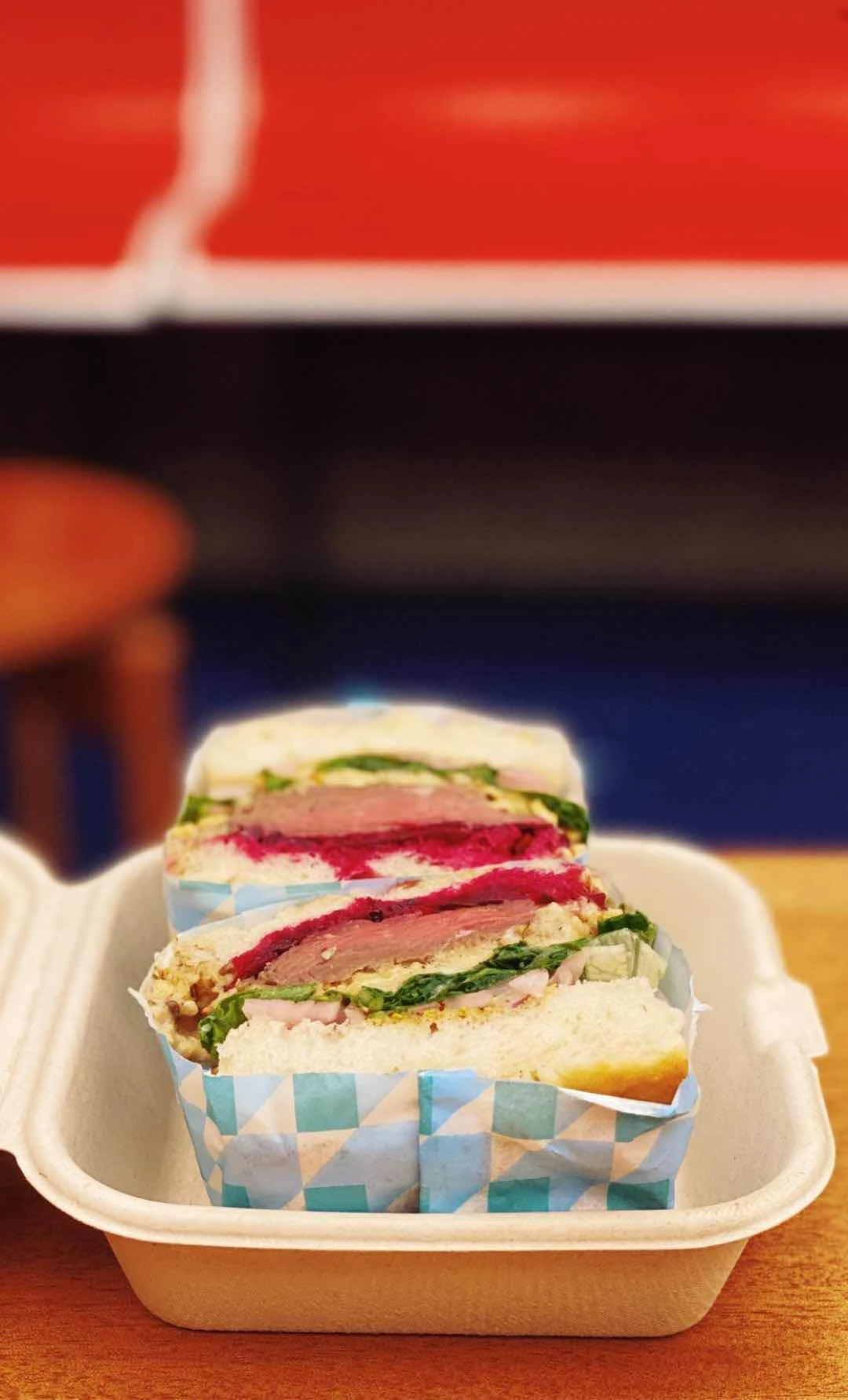 Mustasa sandwich of Del Union Coffee & Civics
