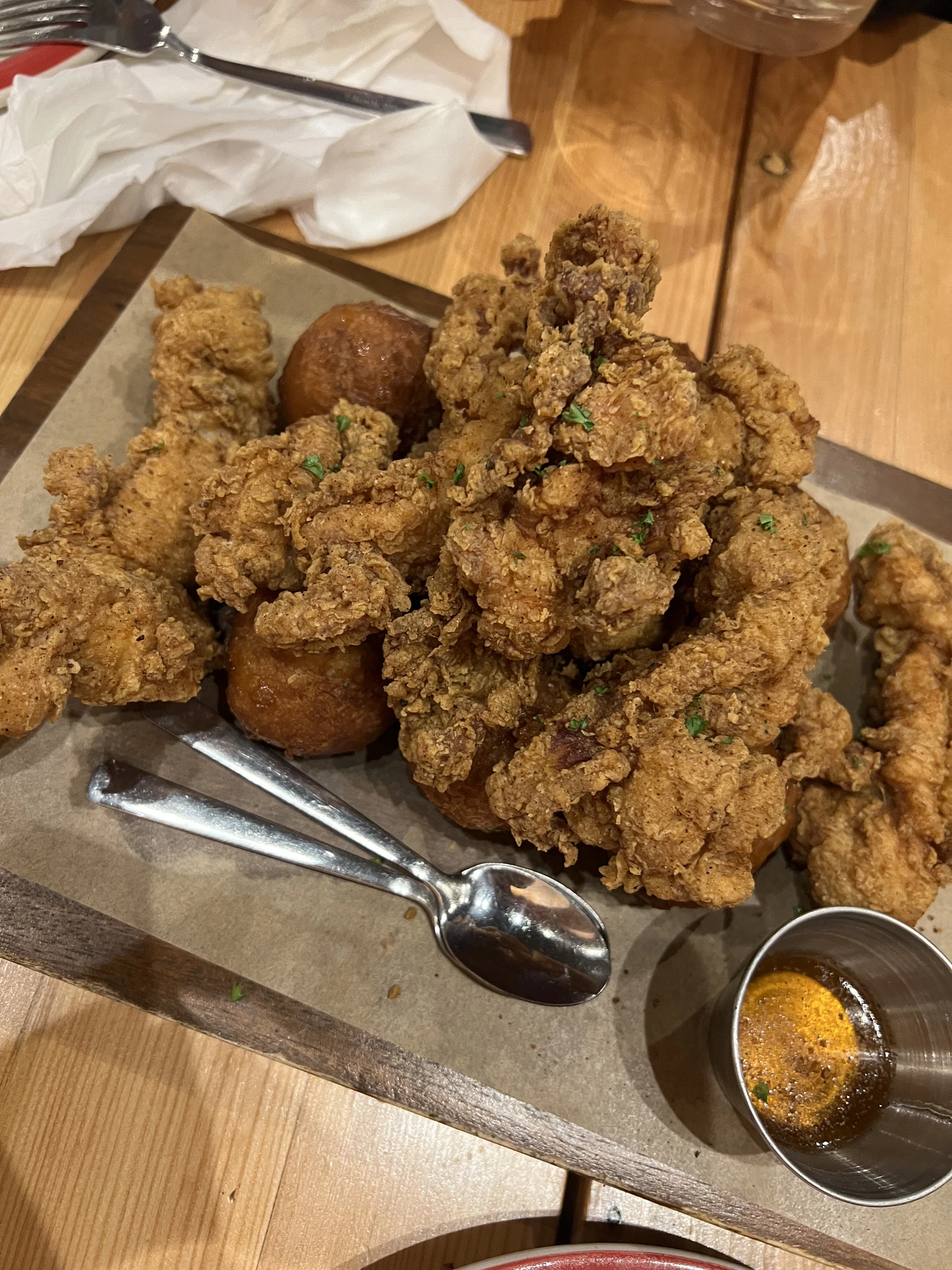 Great fried chicken, gravy could be improved