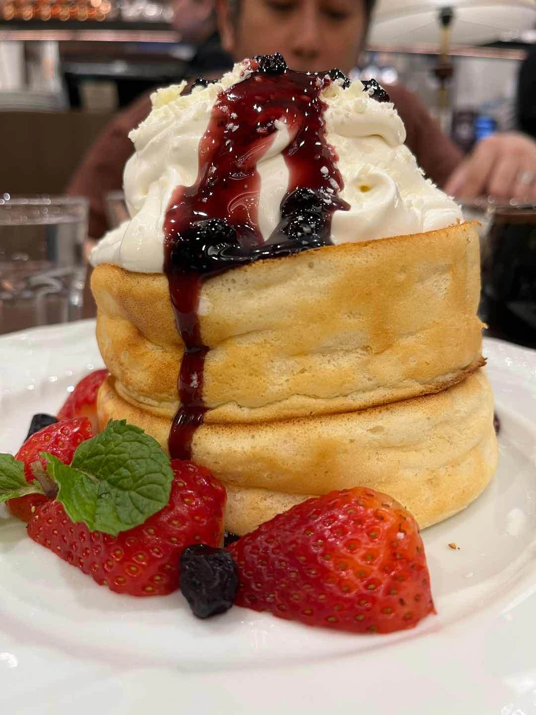 blueberry souffle pancake