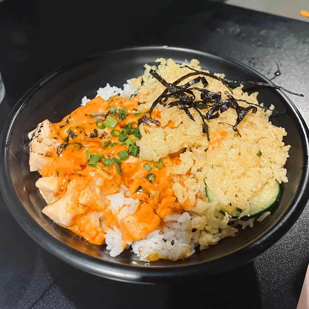 torched salmon bowl