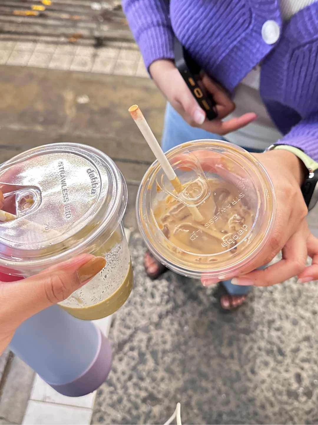 dirty matcha and spanish latte 