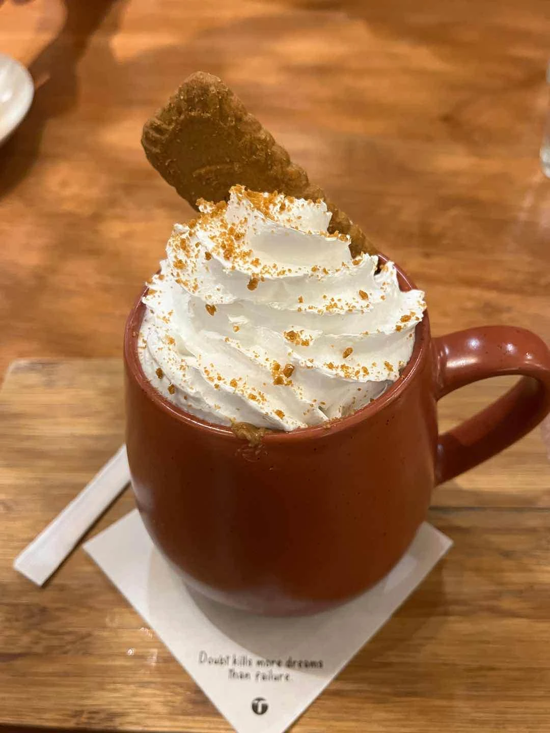 White chocolate biscoff