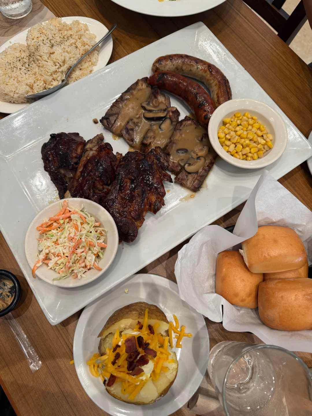 Cowboy Platter, Loaded Baked Potato