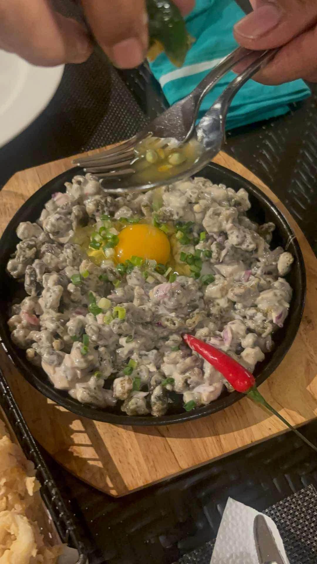 oyster sisig