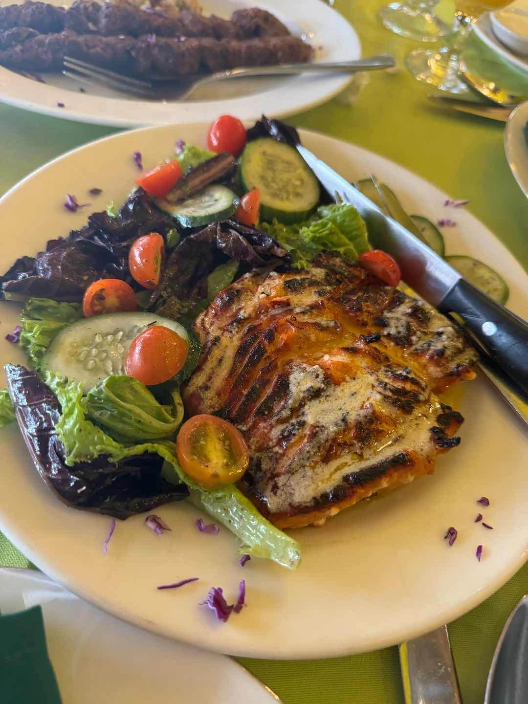 Hosseins salmon steak