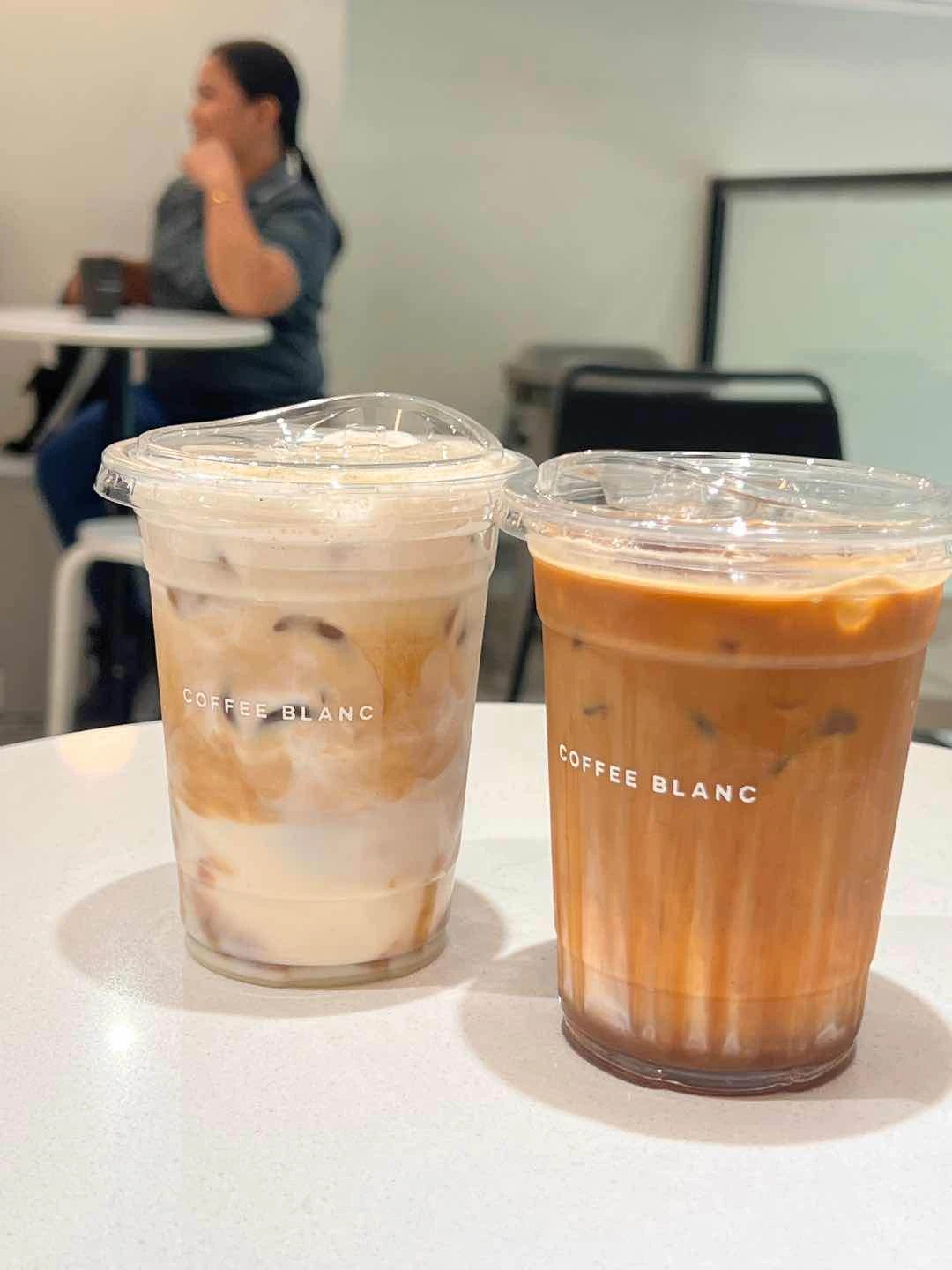 Salted Caramel Machiatto & White Chocolate Latte with Cold Foam