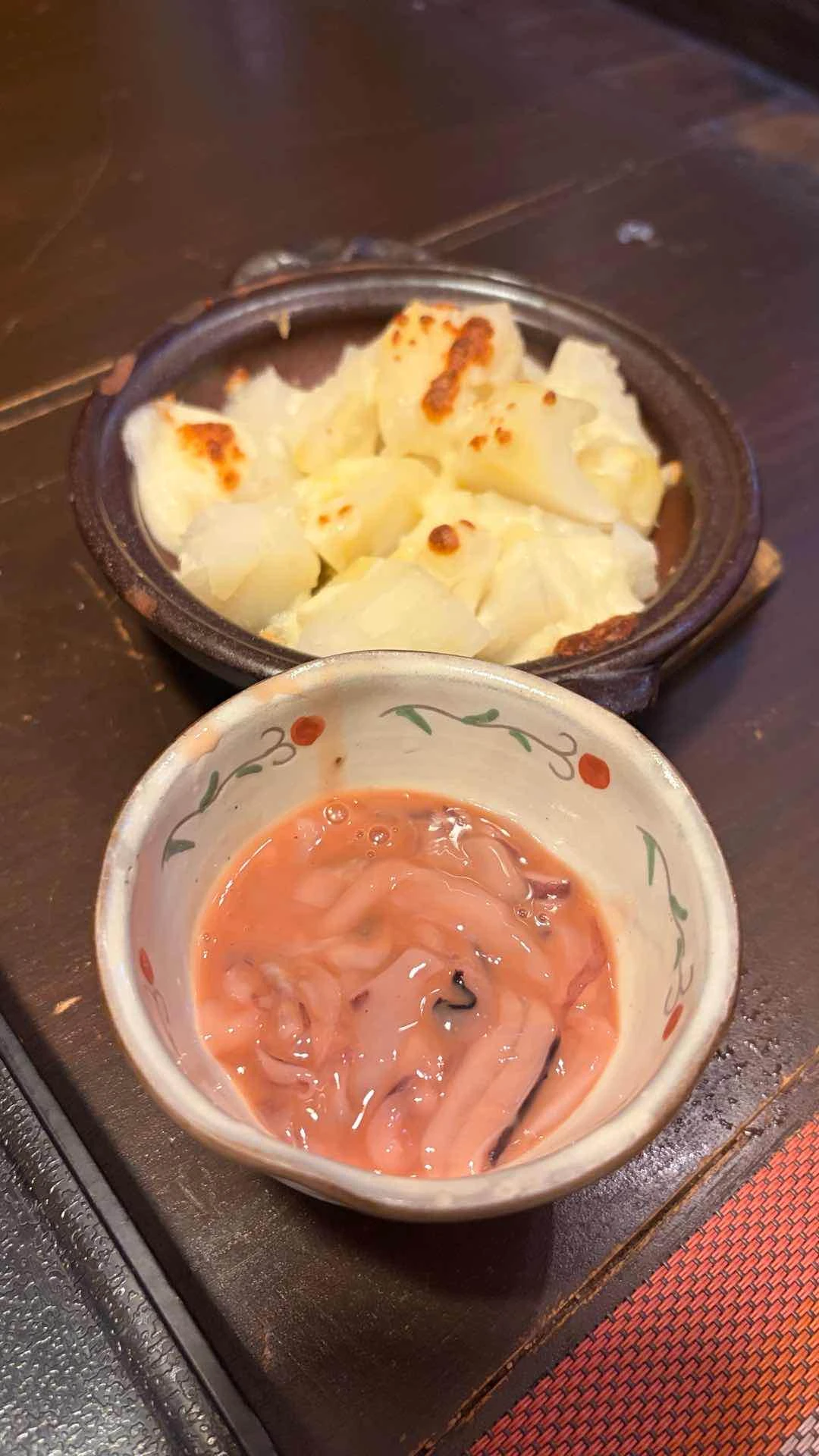 Potato with fermented squid dip