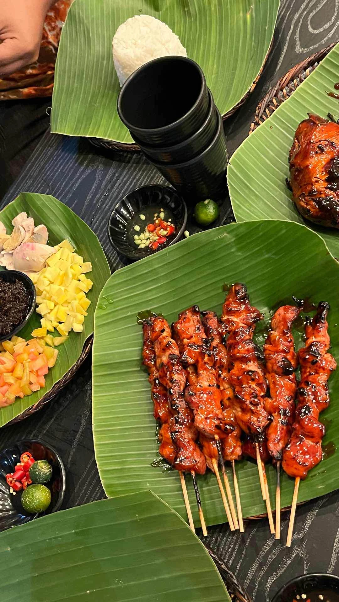 Grilled Pork and Ensaladang Mangga