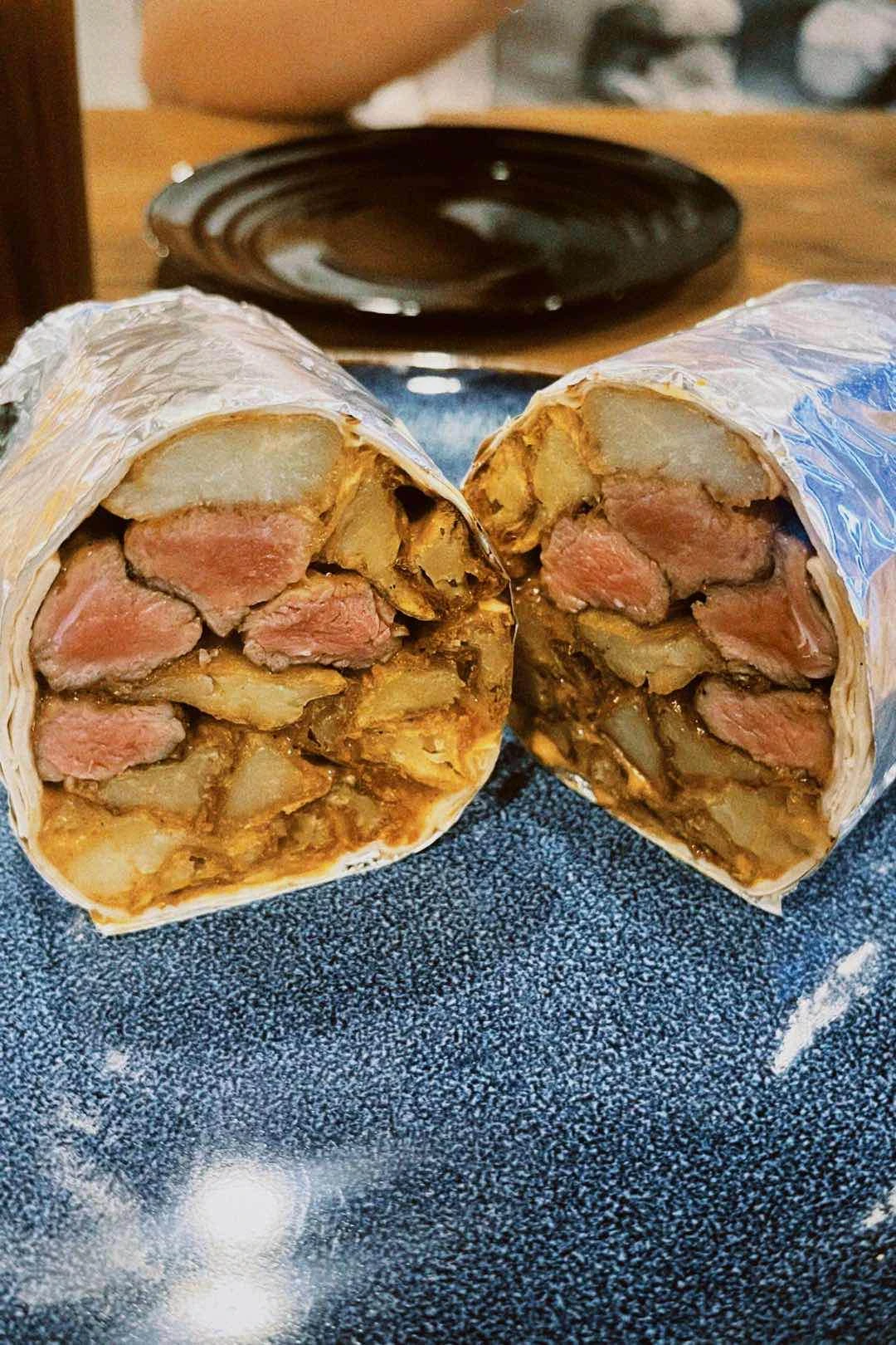 Steak and Fries Burrito