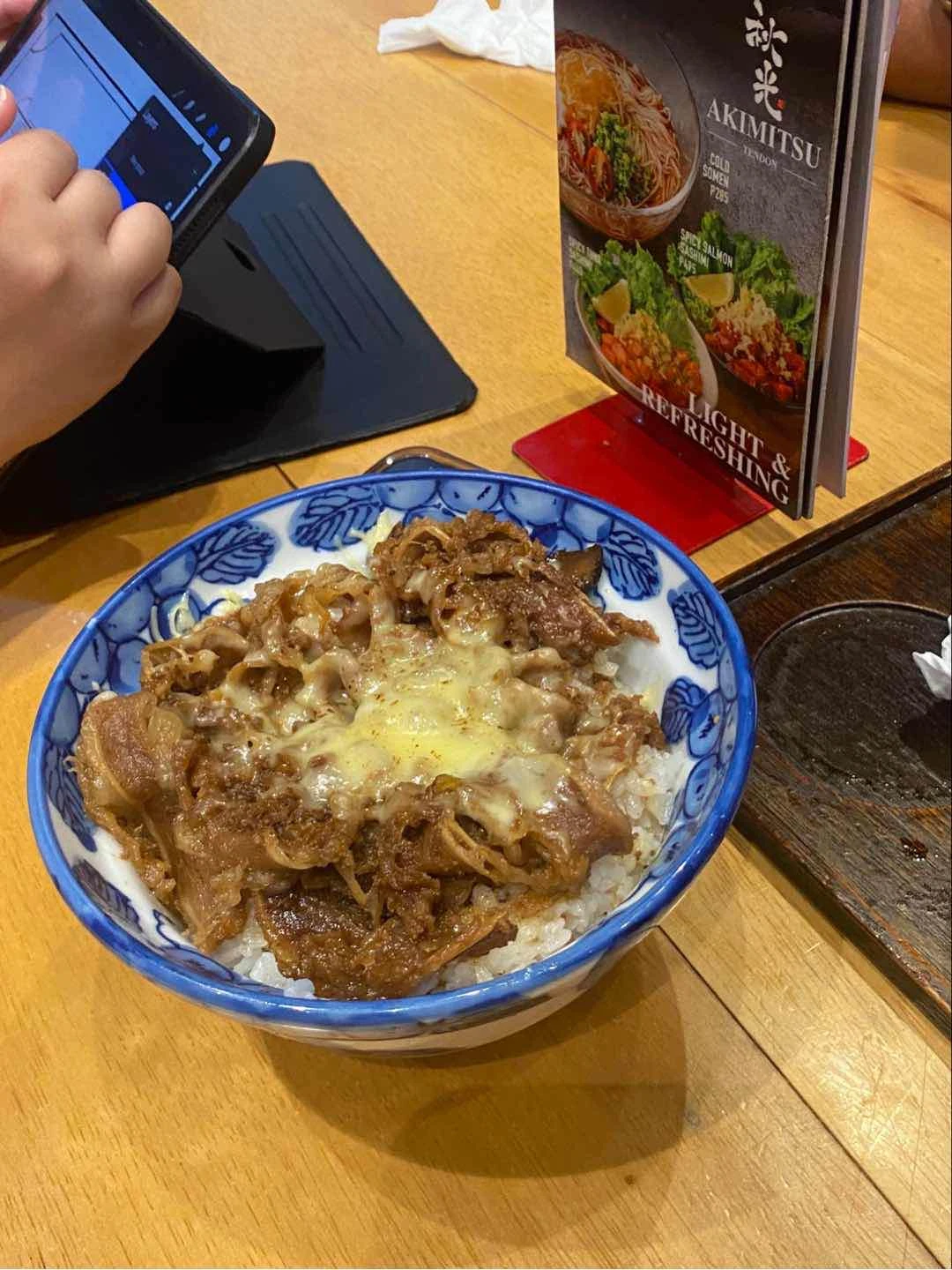 Cheesy Gyudon