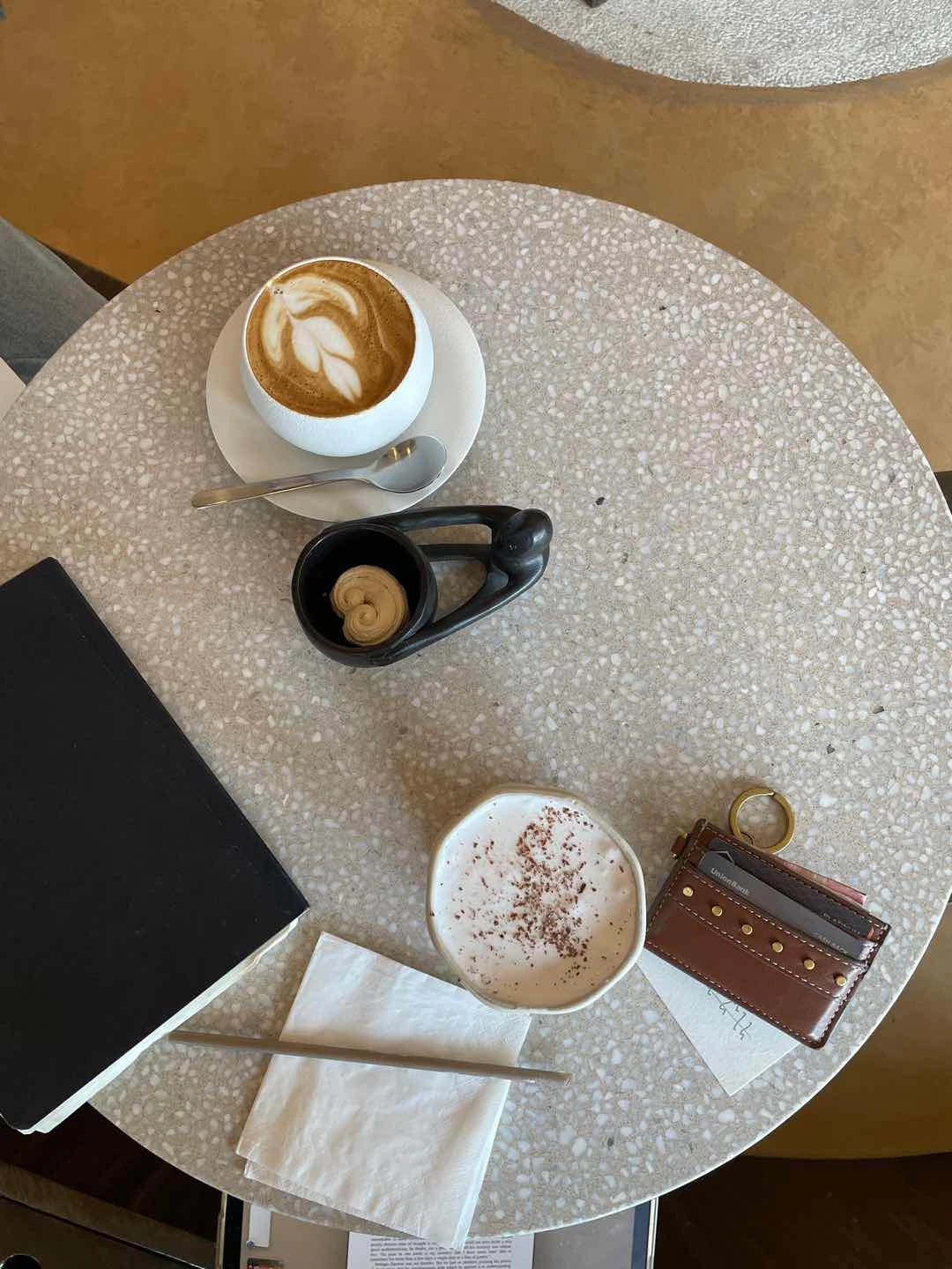 Balikutsa Latte (top) & Sea Salt Latte (bottom) of Myth Cafe